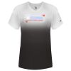 Women's V-Neck Ombre T-Shirt Thumbnail
